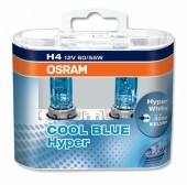 Osram Cool Blue Hyper 62193 H4 12V 60/55W Автолампа галогенная, 2шт